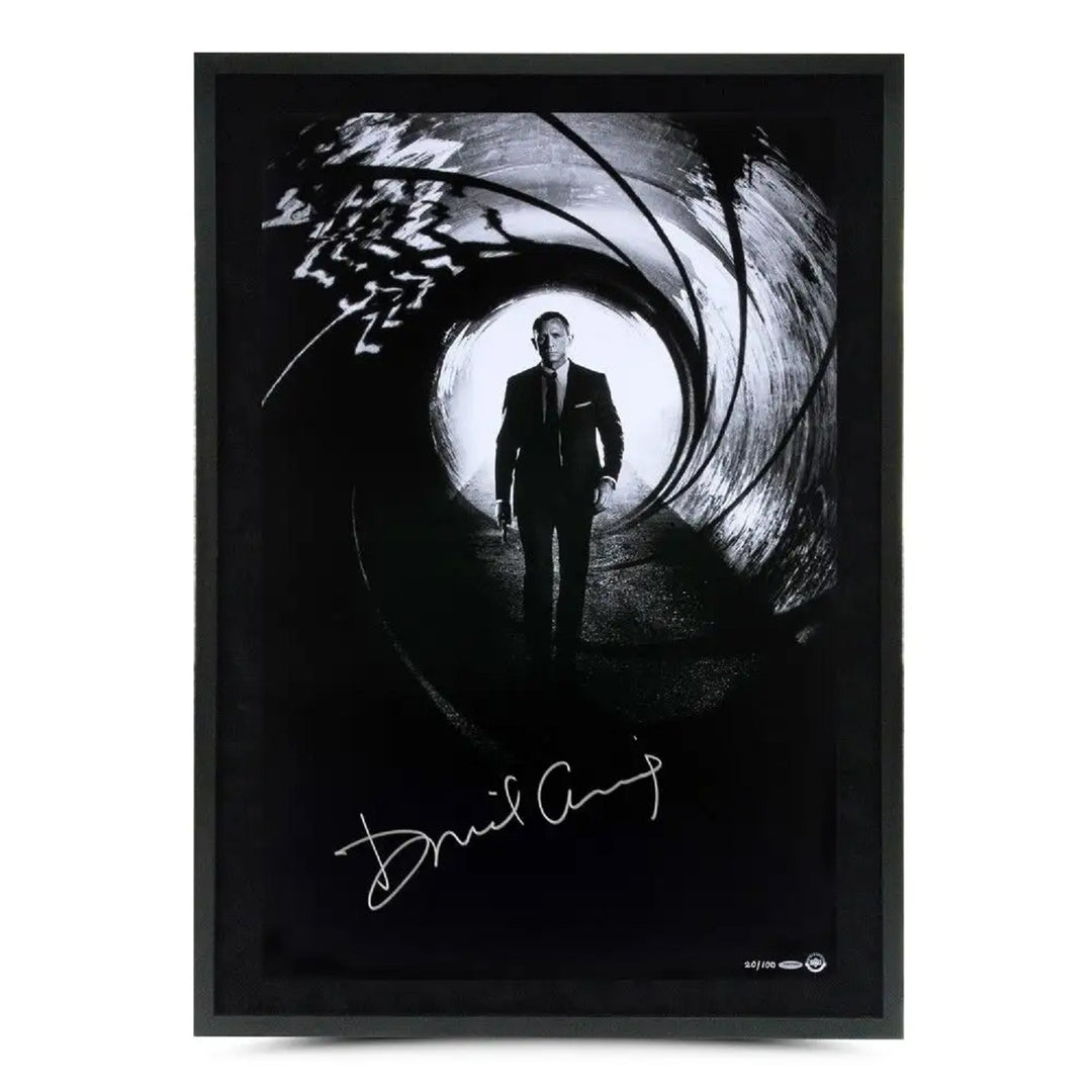 Daniel Craig Autographed Framed 007 James Bond “Skyfall V1” 24X36