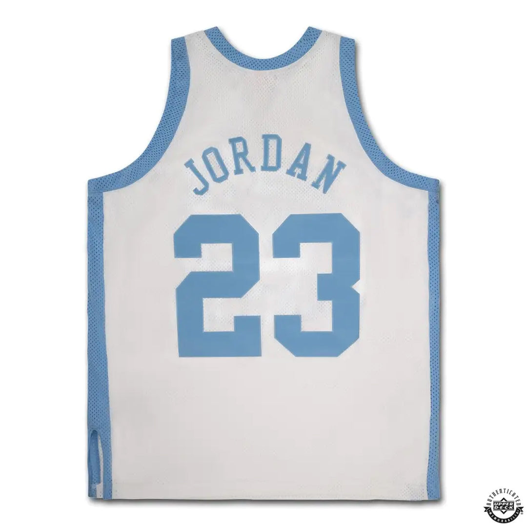 MICHAEL JORDAN SIGNED 1983-84 UNC TAR HEELS WHITE MITCHELL & NESS JERSEY