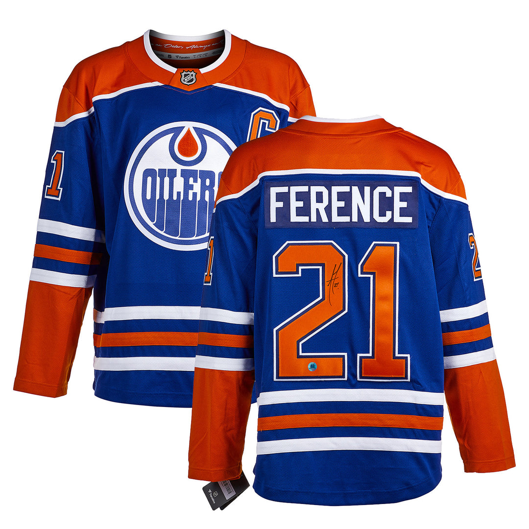 ANDREW FERENCE - MAILLOT DES FANATIQUES AUTOGRAPHIÉ PAR LES OILERS D'EDMONTON