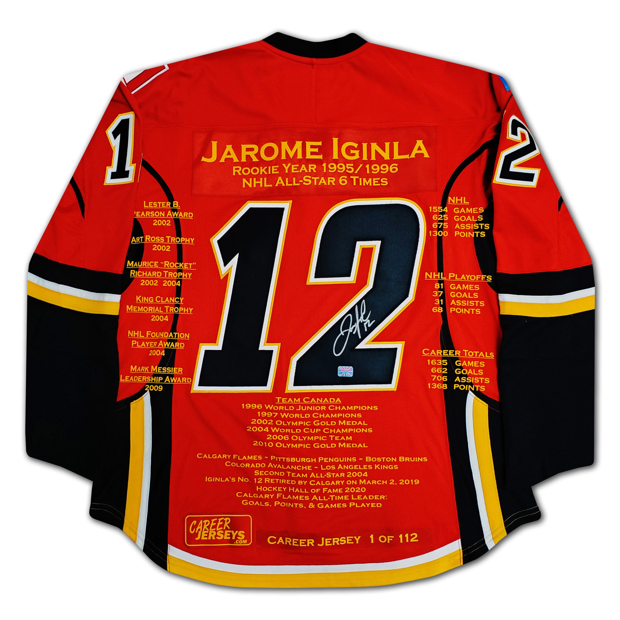 Iginla jersey fashion flames