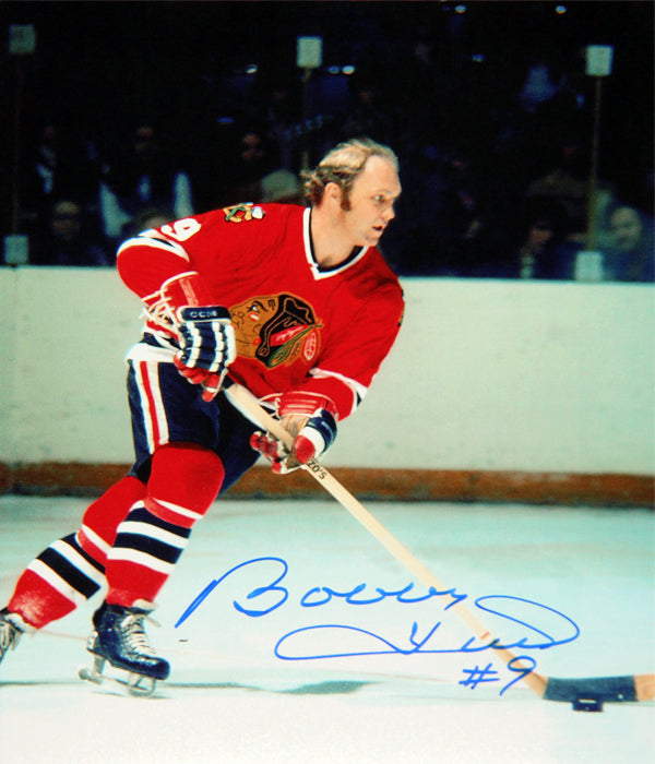 Bobby Hull Signed 8X10 Photo - Chicago Blackhawks (Action), Chicago Blackhawks, NHL, Hockey, Autographed, Signed, AAHPH30242