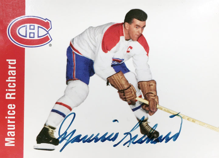 Autographed Maurice Richard Parkhurst Card #65 Montreal Canadiens, Montreal Canadiens, NHL, Hockey, Collectibile Memorabilia, AACCH31458