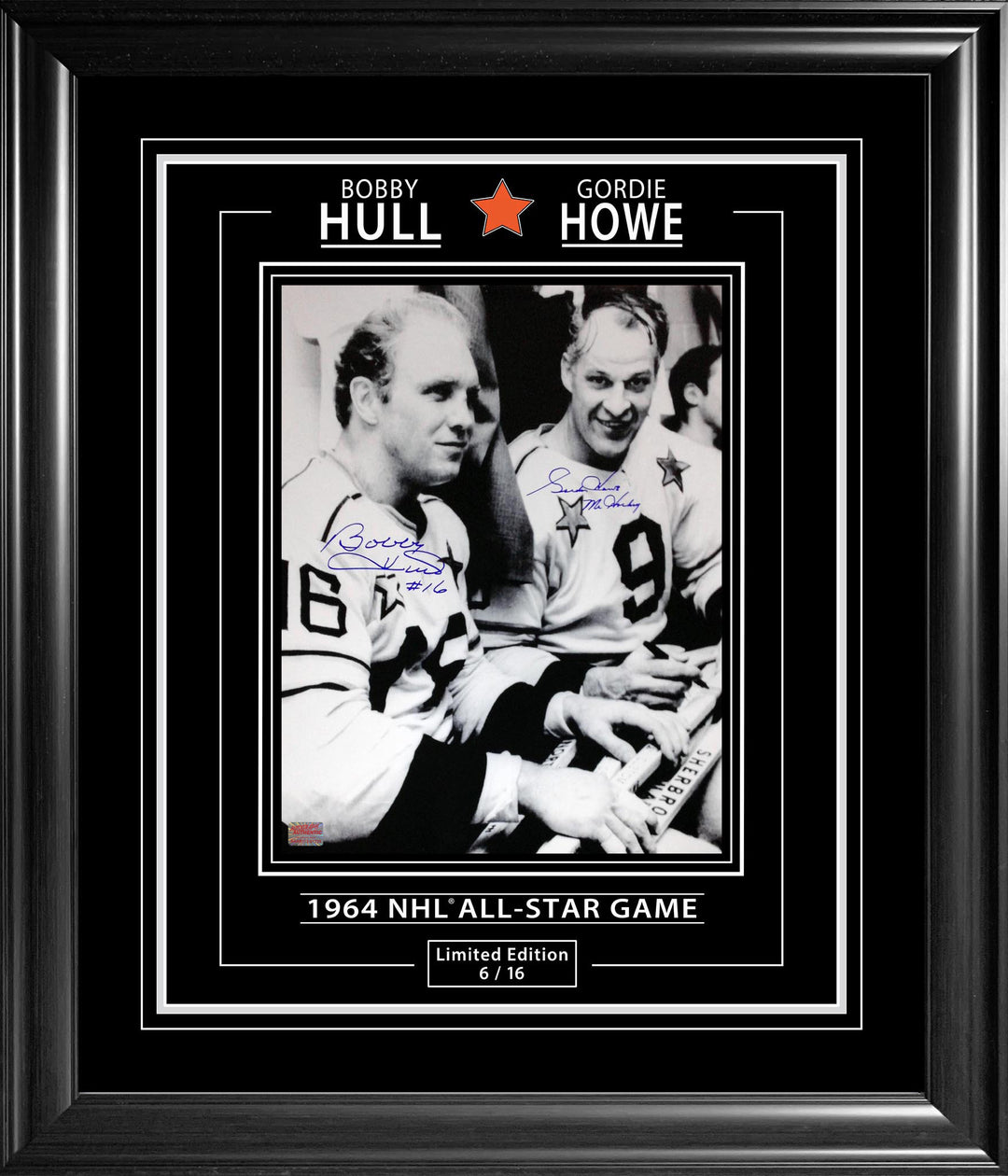 Gordie Howe & Bobby Hull Signed 11X14 Limited Edition Of 16, , NHL, Hockey, Autographed, Signed, AACMH33240