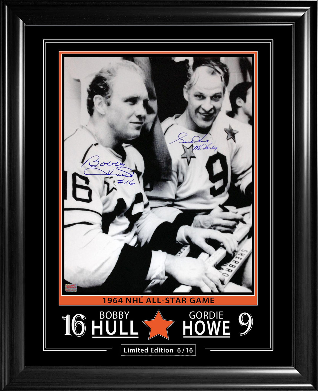 Gordie Howe & Bobby Hull Signed 16X20 Limited Edition Of 16, , NHL, Hockey, Autographed, Signed, AACMH33243