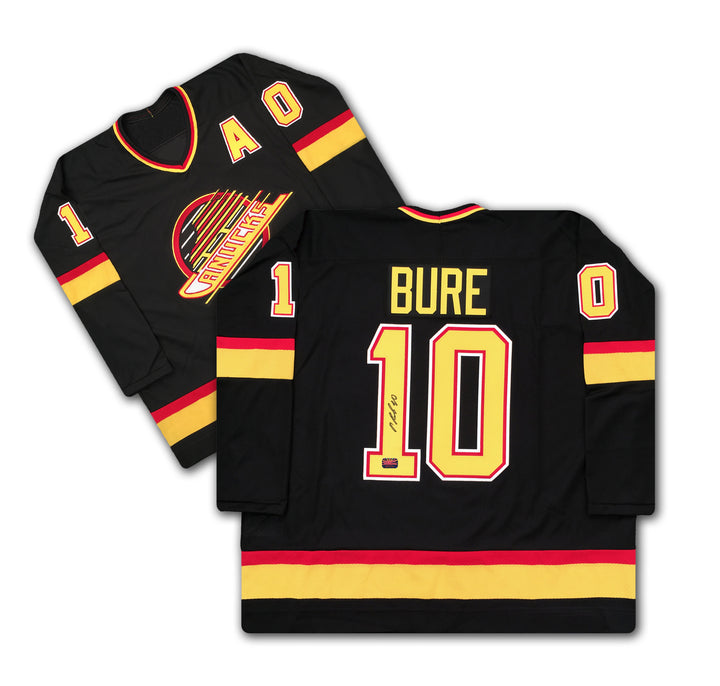 Pavel Bure Vancouver Canucks Retro Black Jersey, Vancouver Canucks, NHL, Hockey, Autographed, Signed, AAAJH31231