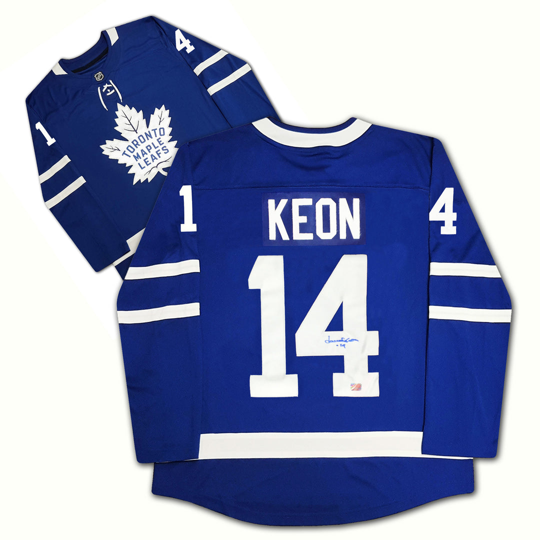 Dave Keon Autographed Blue Toronto Maple Leafs Jersey, Toronto Maple Leafs, NHL, Hockey, Autographed, Signed, AAAJH32106