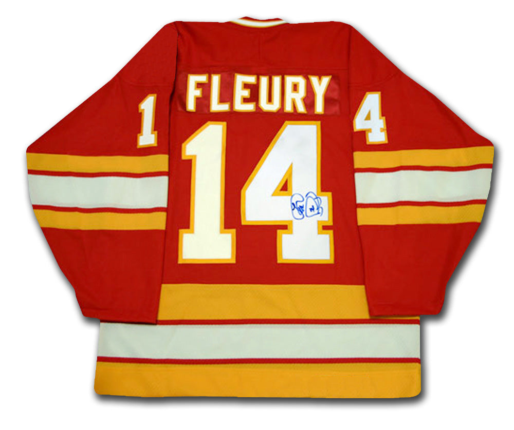 Theoren Fleury Autographed Calgary Flames Jersey, Calgary Flames, NHL, Hockey, Autographed, Signed, AAAJH30138