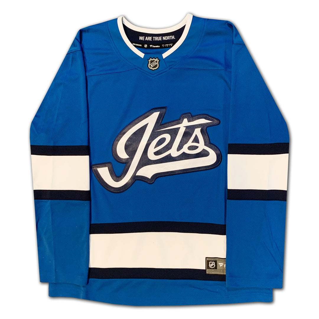 Bobby Hull Autographed Blue Winnipeg Jets Alternate Jersey, Winnipeg Jets, NHL, Hockey, Autographed, Signed, AAAJH33085