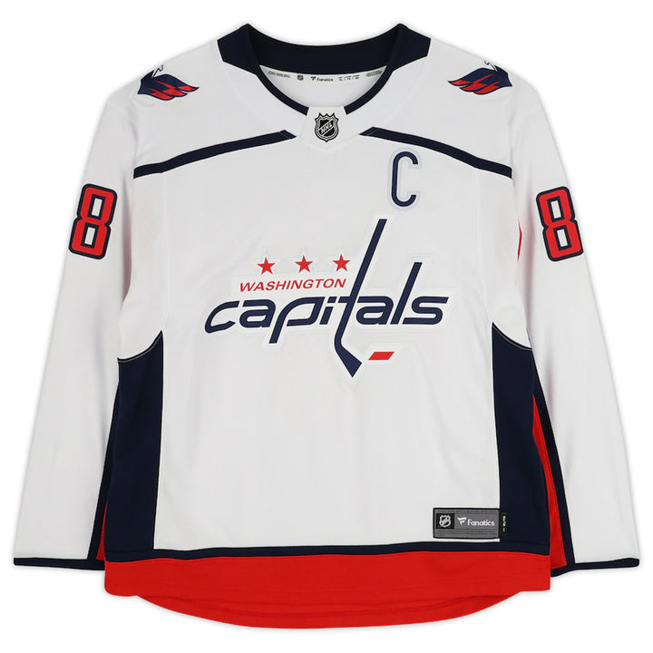 Alexander Ovechkin Signed Washington Capitals White Jersey, Washington Capitals, NHL, Hockey, Autographed, Signed, AAAJH33090