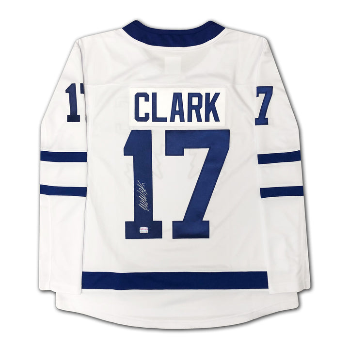 Wendel Clark Autographed White Toronto Maple Leafs Jersey, Toronto Maple Leafs, NHL, Hockey, Autographed, Signed, AAAJH32547