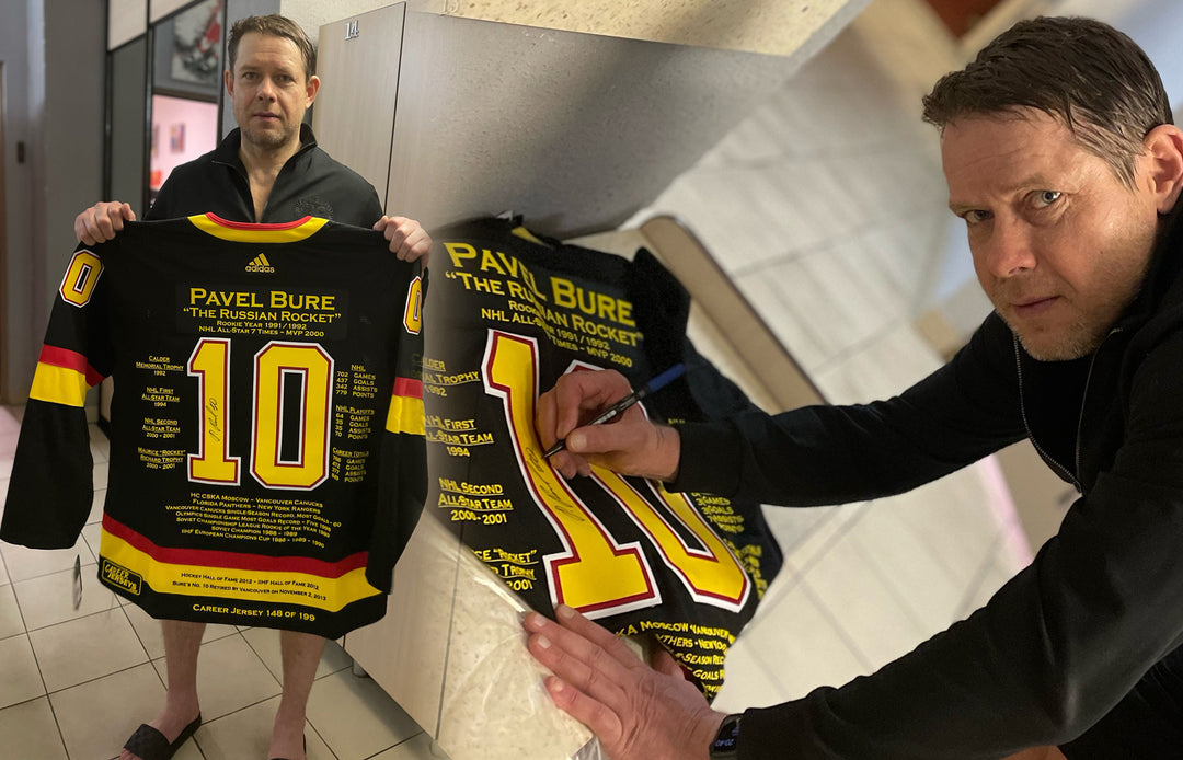 Pavel Bure Career Jersey Autographed - Ltd Ed 199 - Vancouver Canucks, Vancouver Canucks, NHL, Hockey, Autographed, Signed, CJCJH31249